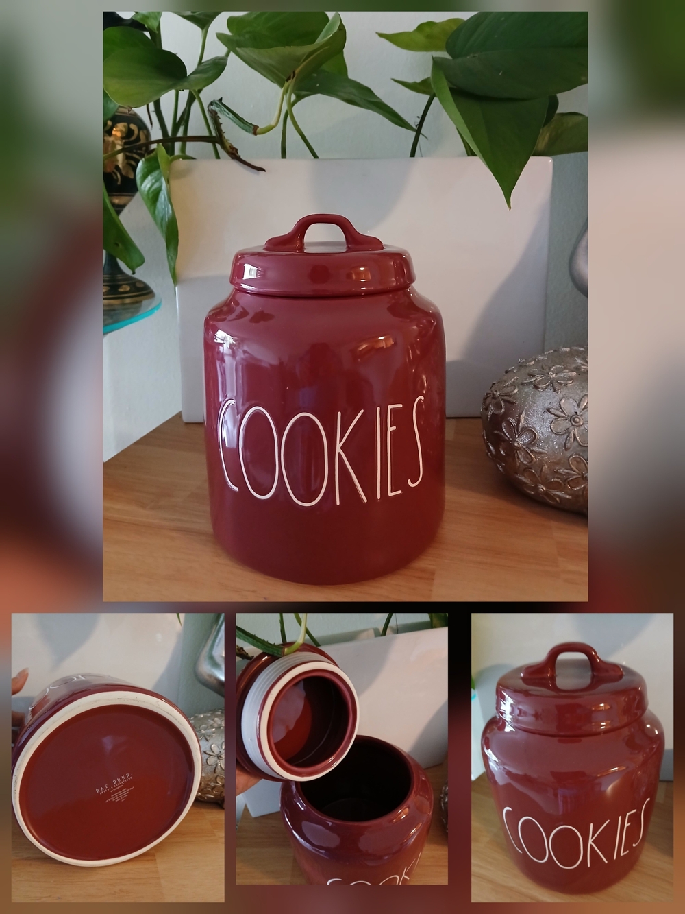 🔥NEW $20 DEAL HOLIDAYS Rae Dunn COOKIES JAR CANISTER